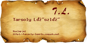 Tarsoly László névjegykártya
